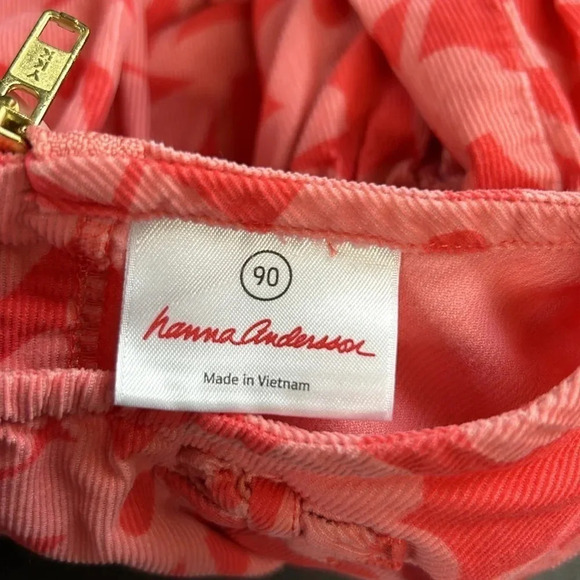 Sweet Hanna Andersson Size 3 (90) Corduroy Floral Dress‎ Pockets Lightweight - Picture 10 of 14